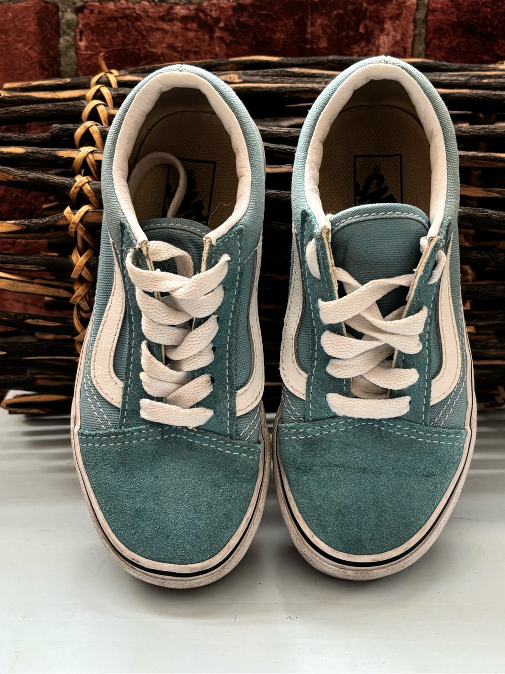 VANS Off The Wall Blue Lace-up Sneakers